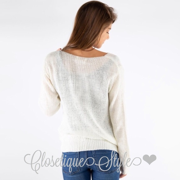 Twist Front Sweater - Picture 2 of 4